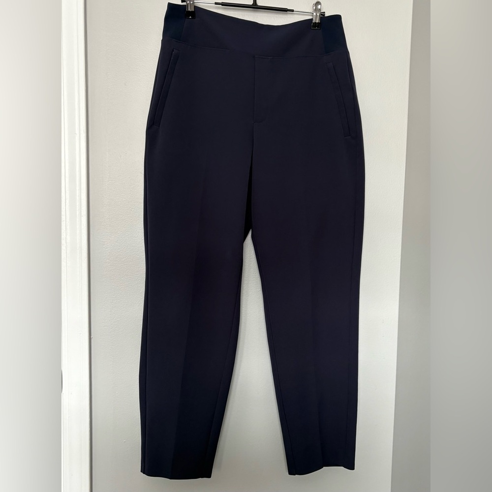 Athleta Navy Cropped Straight-Leg Pants - Picture 4 of 7